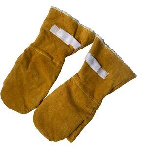 Hand Armor Choppers 450 Boa Lined Suede Cowhide Mittens Size Extra Large